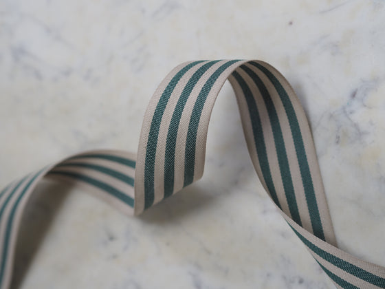 Striped Cotton Ribbon (per metre)