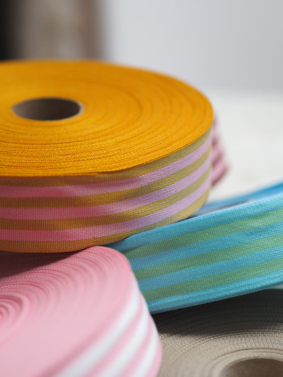 Striped Cotton Ribbon (per metre)