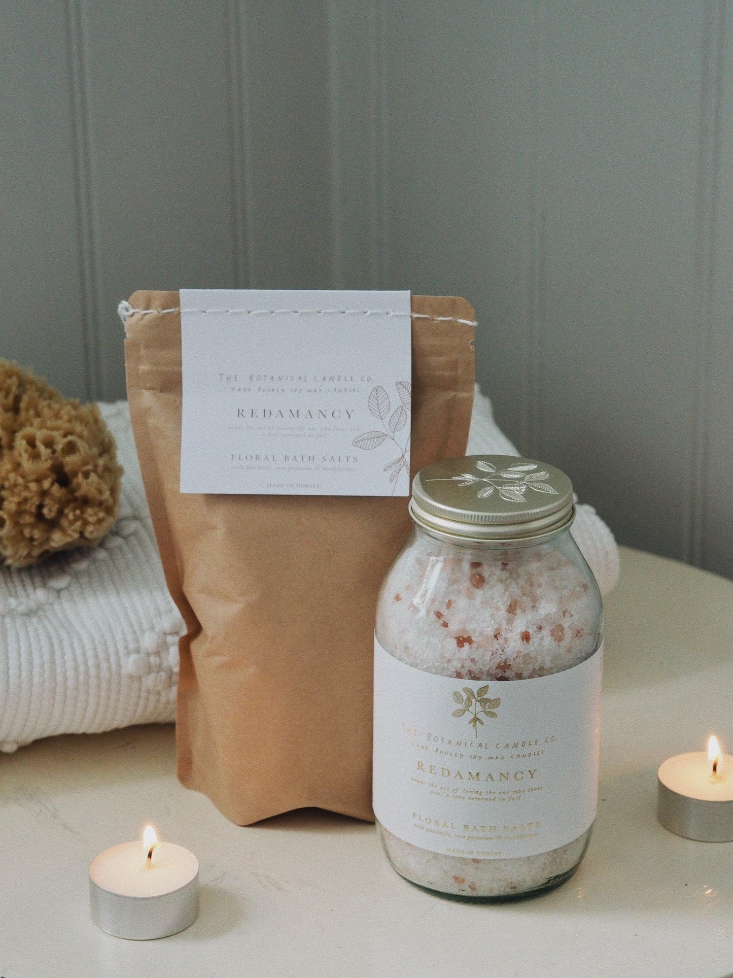 R E D A M A N C Y® Floral Bath Salts - The Botanical Candle Co.