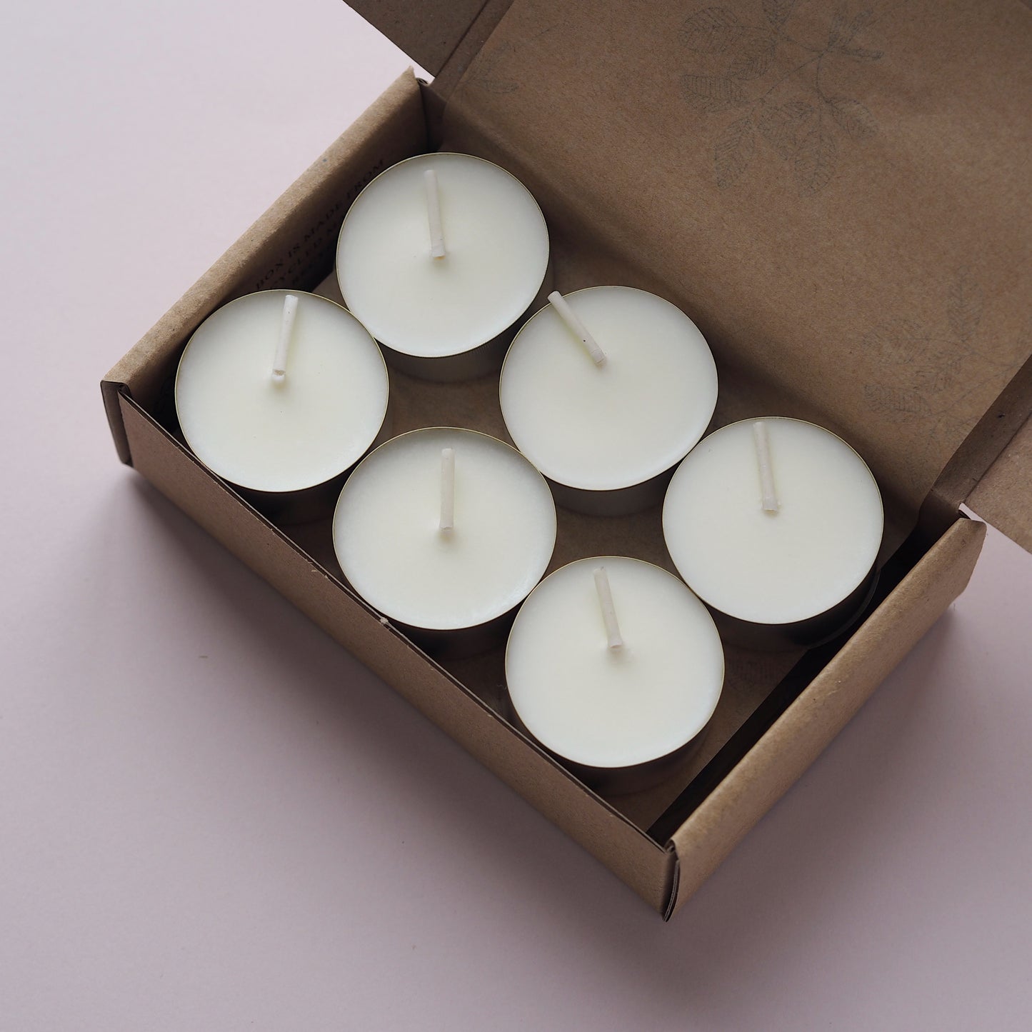 12 Neroli & Bitter Orange Scented Soy Wax Tealights - The Botanical Candle Co.