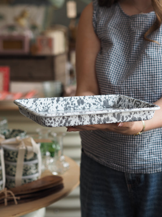 Splatterware Enamel Small Baking Trays