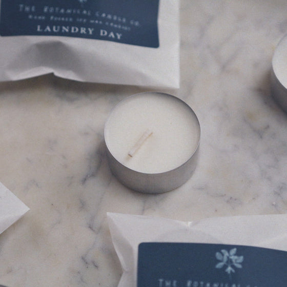 Individual Sample Laundry Day Scented Soy Wax Tealights