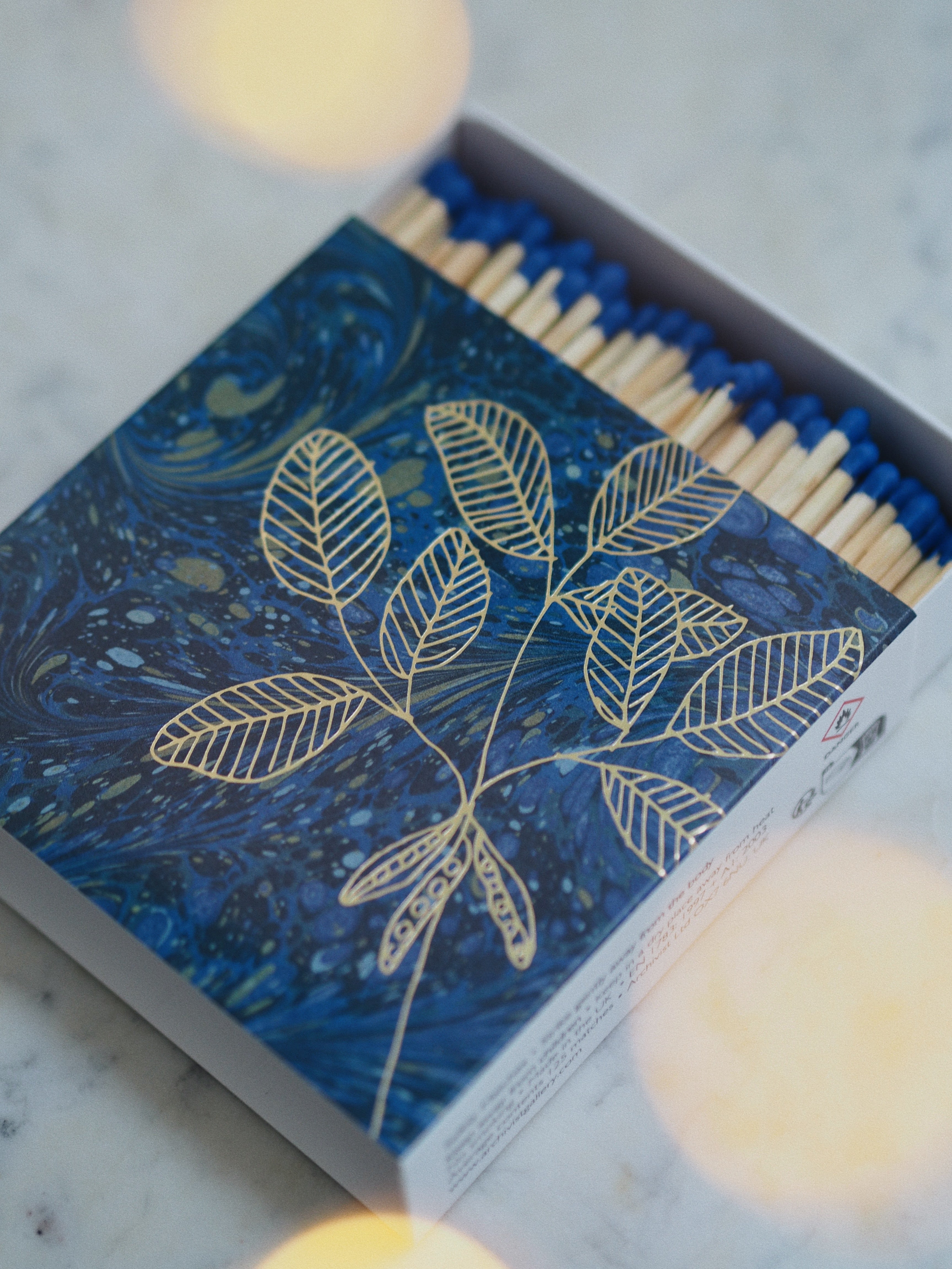 TBCC x Compton Marbling Blue Box of Matches – The Botanical Candle Co.