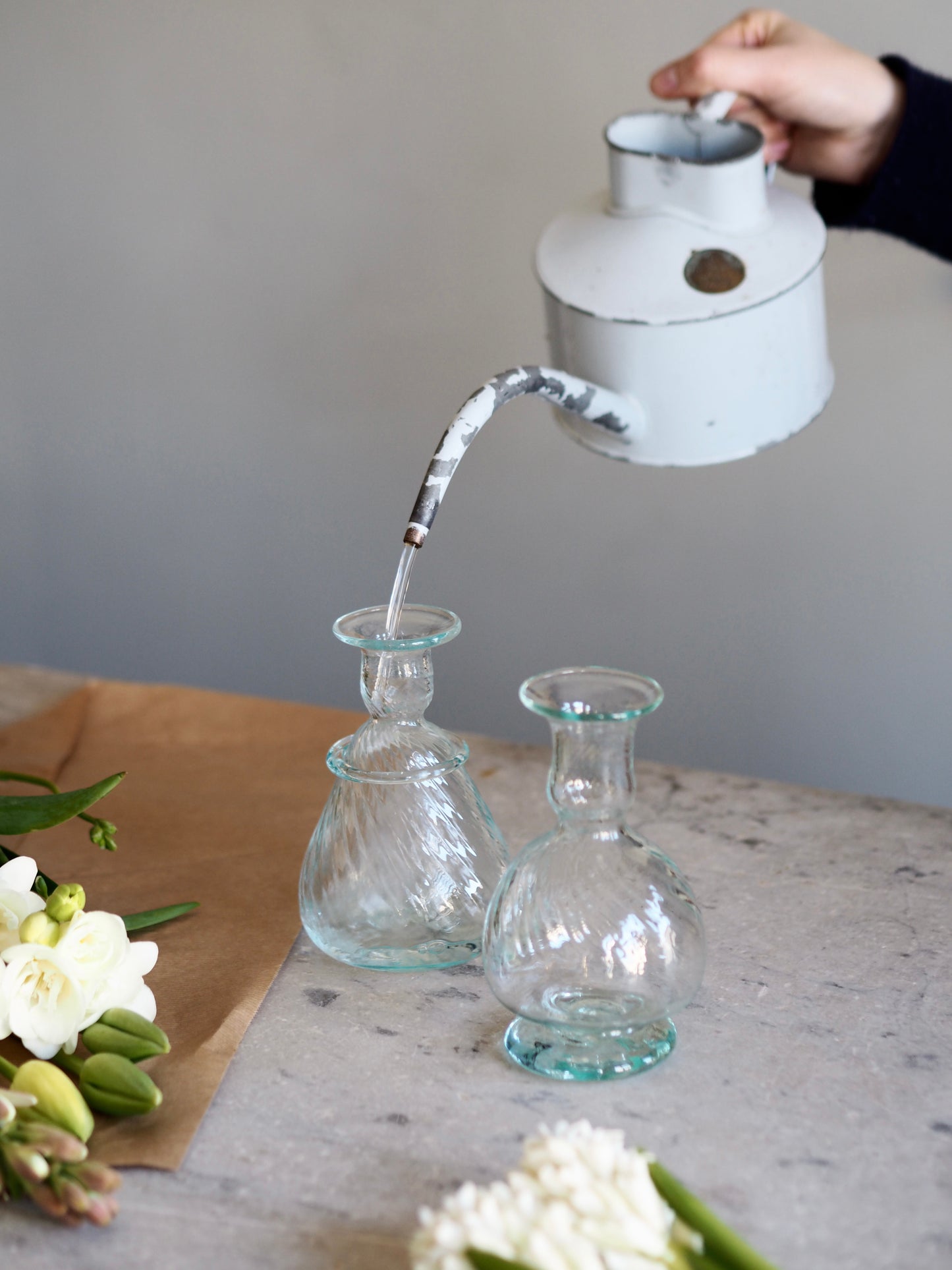 Conical Swirled Vase by La Soufflerie - The Botanical Candle Co.