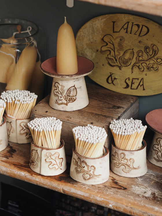 Land & Sea Candle Plinths by Steven Jenkins