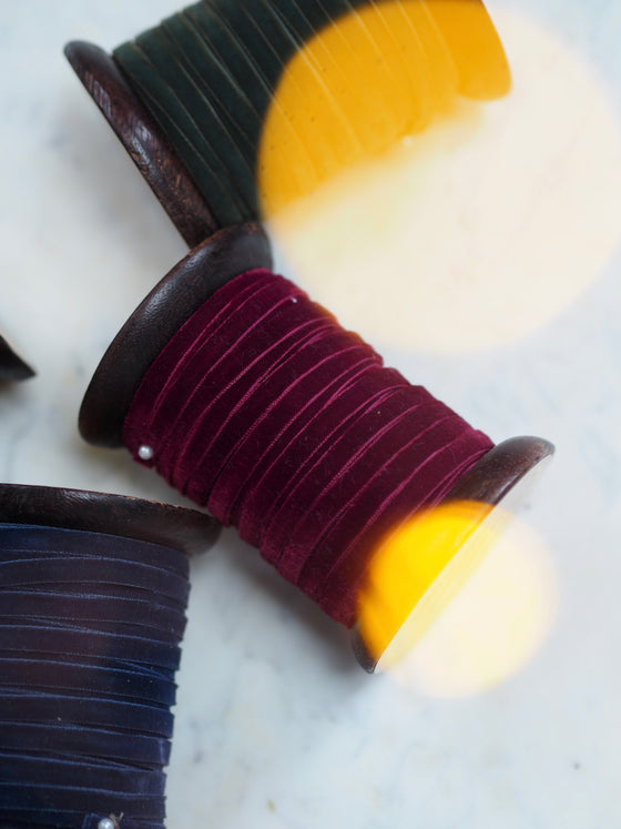 Spools of Velvet Ribbon