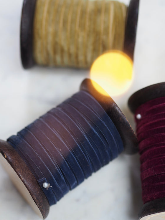 Spools of Velvet Ribbon