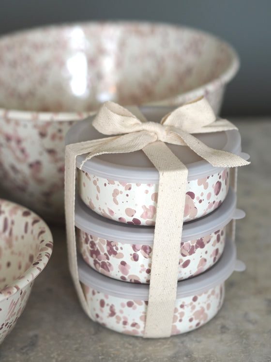 Pink Splatterware Enamel - The Botanical Candle Co.