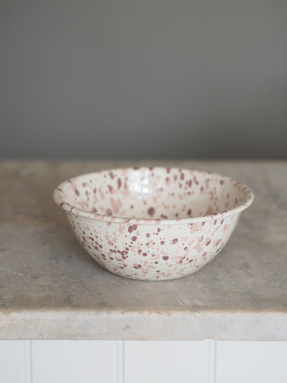 Pink Splatterware Enamel - The Botanical Candle Co.