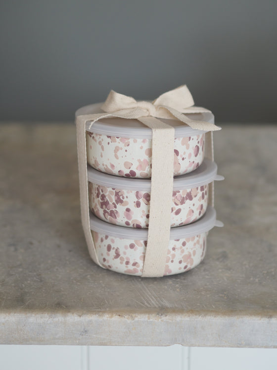Pink Splatterware Enamel - The Botanical Candle Co.
