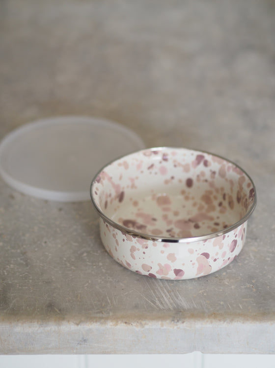 Pink Splatterware Enamel - The Botanical Candle Co.