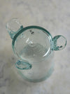 Transparent Footed Hurricane Vase by La Soufflerie