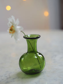  Olive Green Piccola Bud Vase by La Soufflerie
