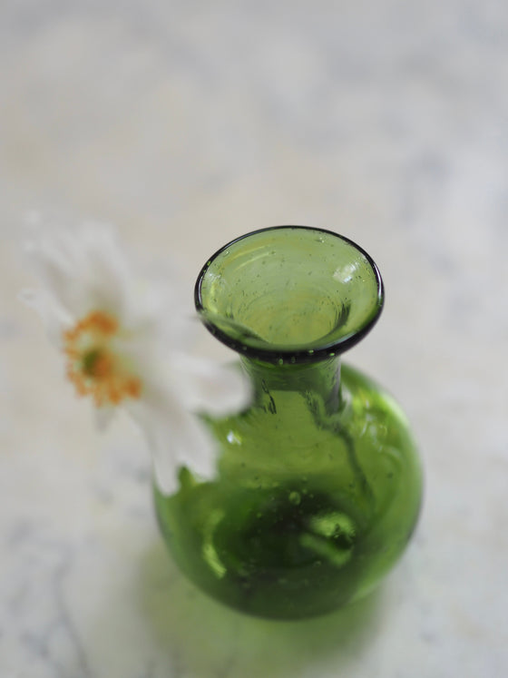 Olive Green Piccola Bud Vase by La Soufflerie