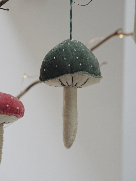 Pastel Mushroom Decorations