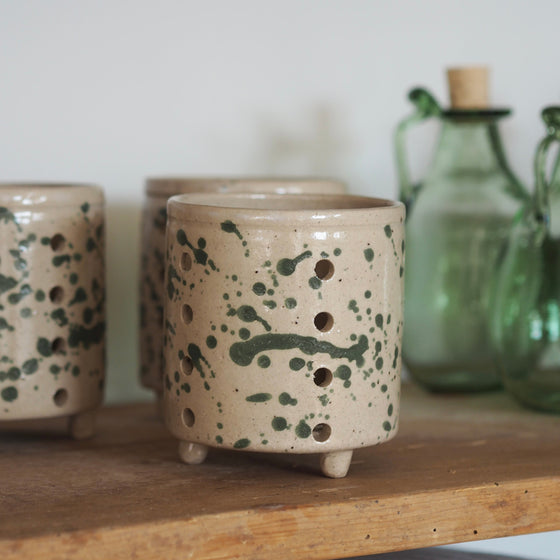 Stoneware Tealight Holder - The Botanical Candle Co.