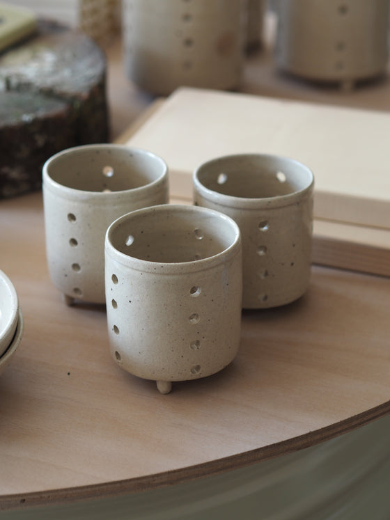 Stoneware Tealight Holder - The Botanical Candle Co.