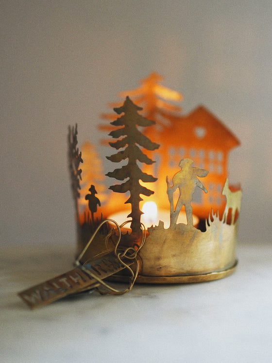 Brass Home & Garden Tealight Holder