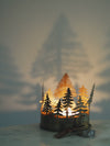 Brass Christmas Trees Tealight Holder