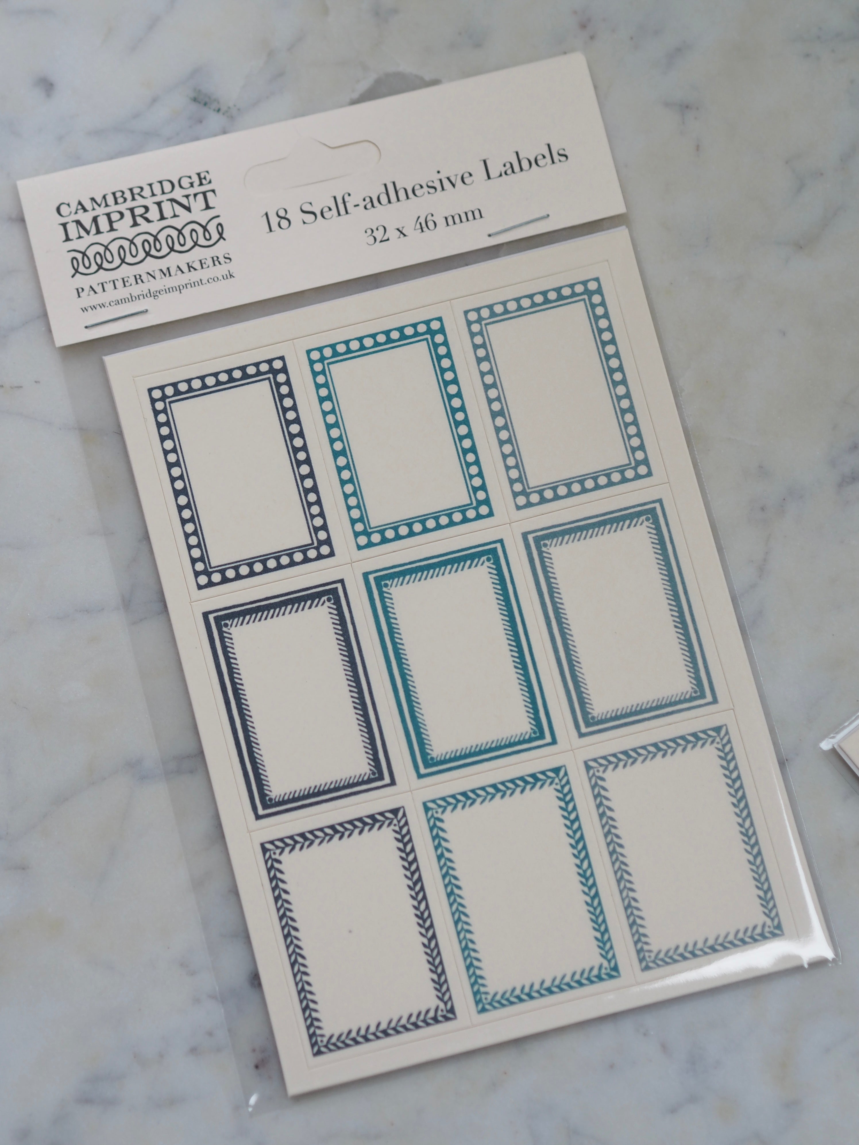 Cambridge Imprint Small Labels (set of 18) – The Botanical Candle Co.