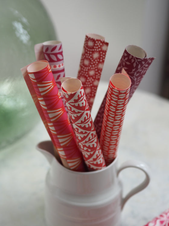 Small Pinks & Reds Wrapping Papers by Cambridge Imprint