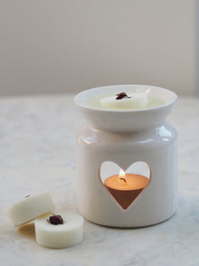  White Heart Wax Melt Warmer