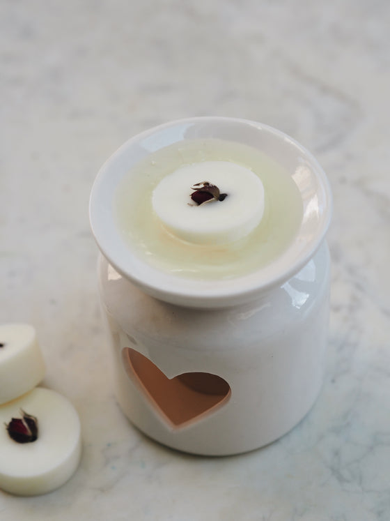 White Heart Wax Melt Warmer