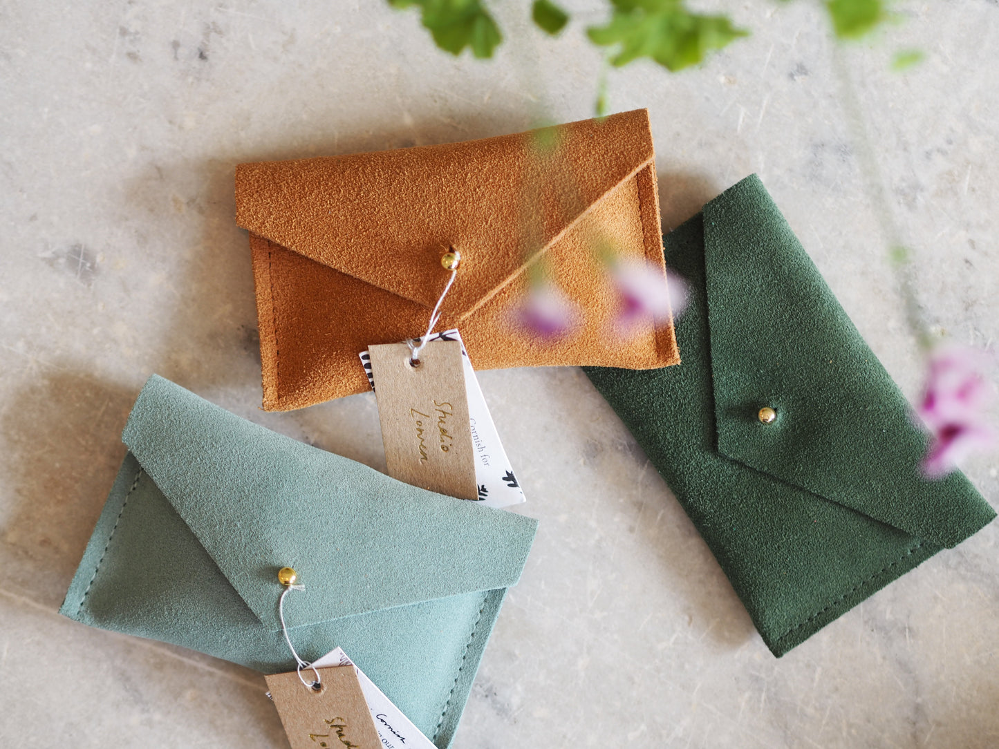 Suede Purses by Studio Lowen - The Botanical Candle Co.