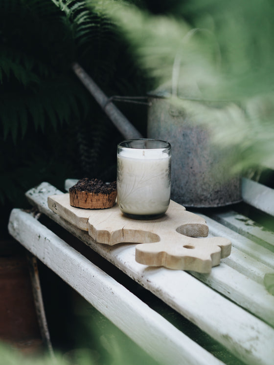 Etched Glass Summer Candles