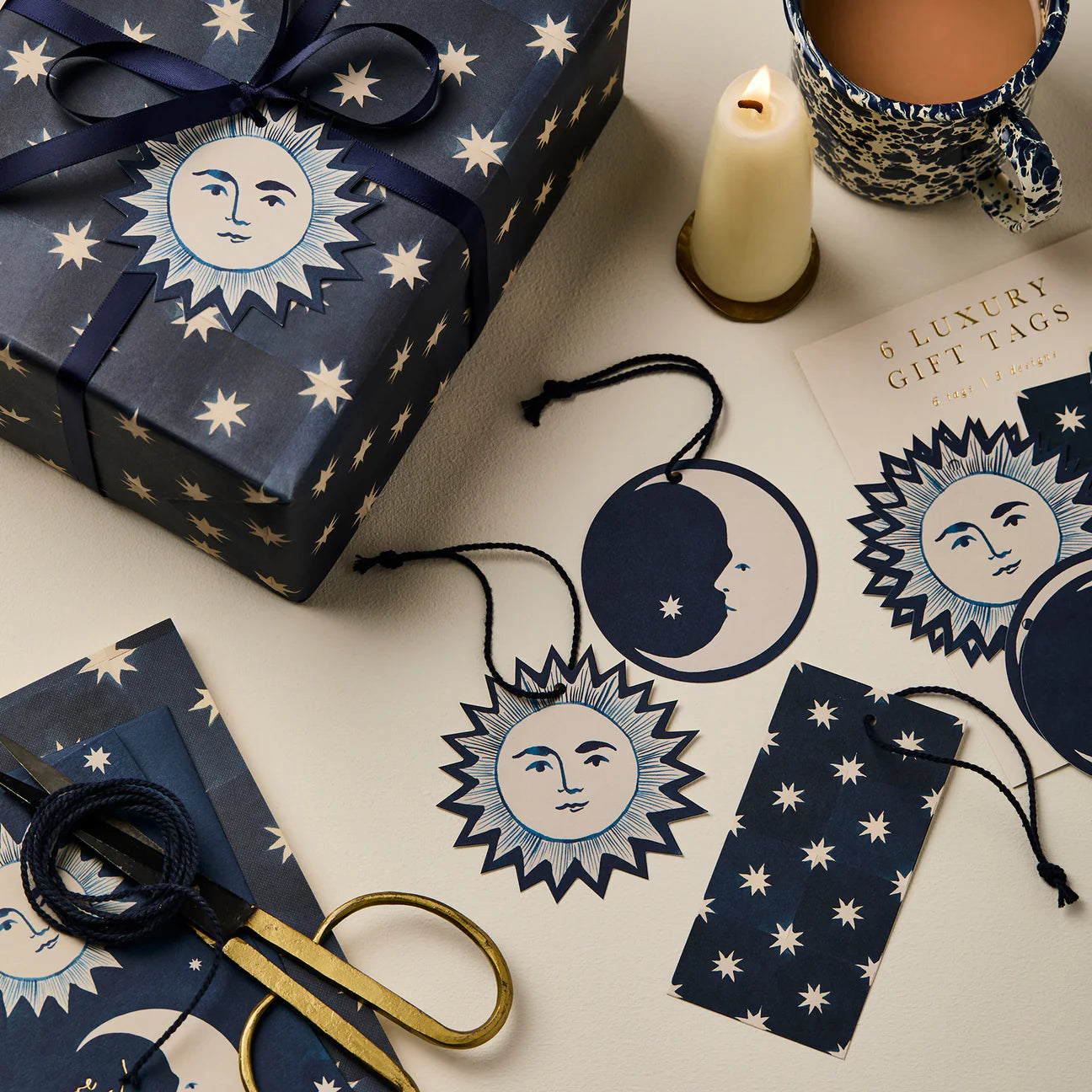Moon & Stars Wanderlust Paper Co. Gift Tags - The Botanical Candle Co.