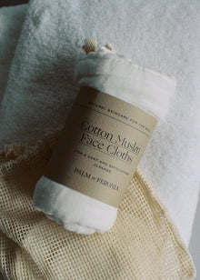  3 Pack of Muslin Face Cloths