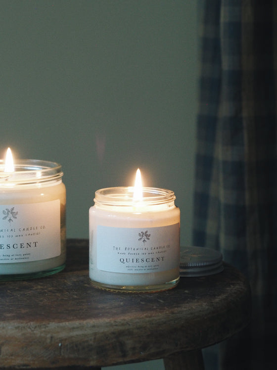 Q U I E S C E N T®  Soy Wax Candle - The Botanical Candle Co.