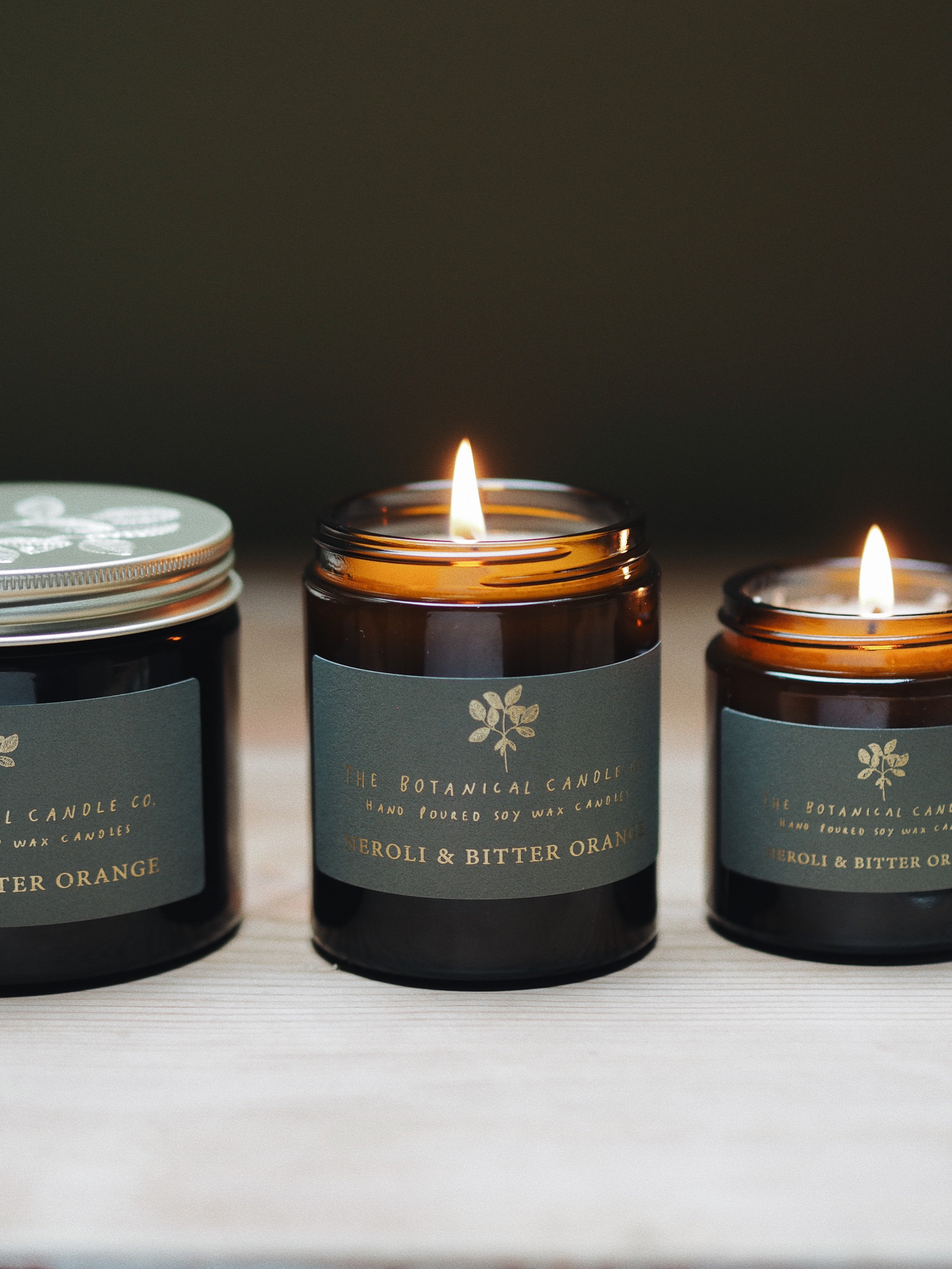 Neroli & Bitter Orange Soy Candle in Amber Jar – The Botanical
