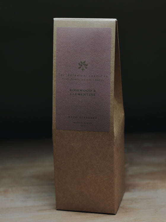 Rosewood & Clementine Reed Diffuser - The Botanical Candle Co.