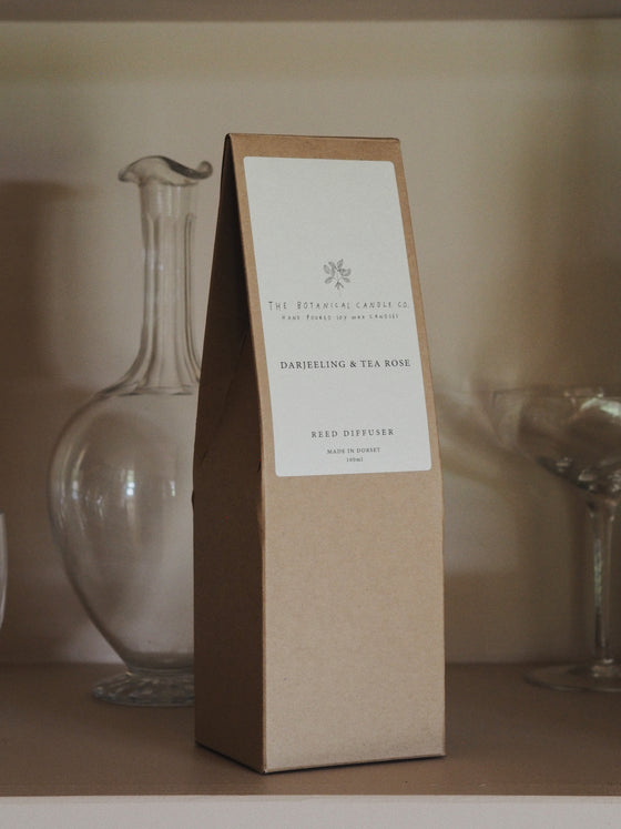 Darjeeling & Tea Rose Reed Diffuser - The Botanical Candle Co.