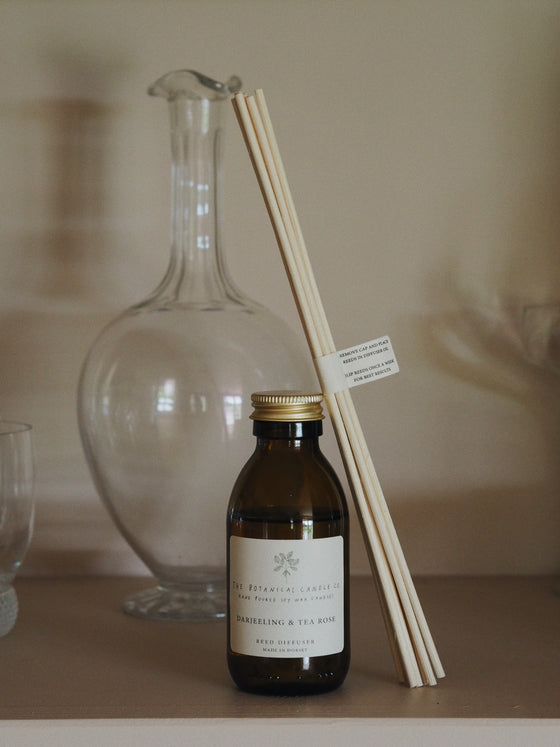 Darjeeling & Tea Rose Reed Diffuser - The Botanical Candle Co.