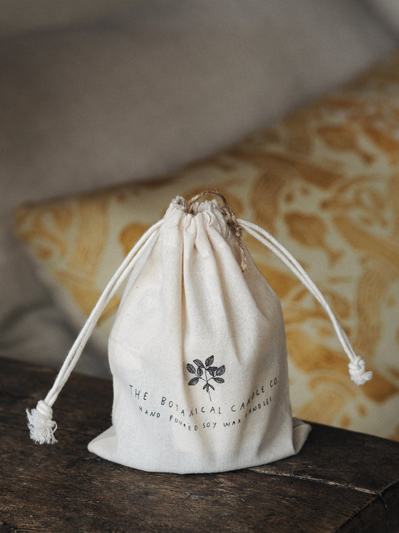 Sandalwood & Rose Geranium Soy Candles in Amber Jars - The Botanical Candle Co.