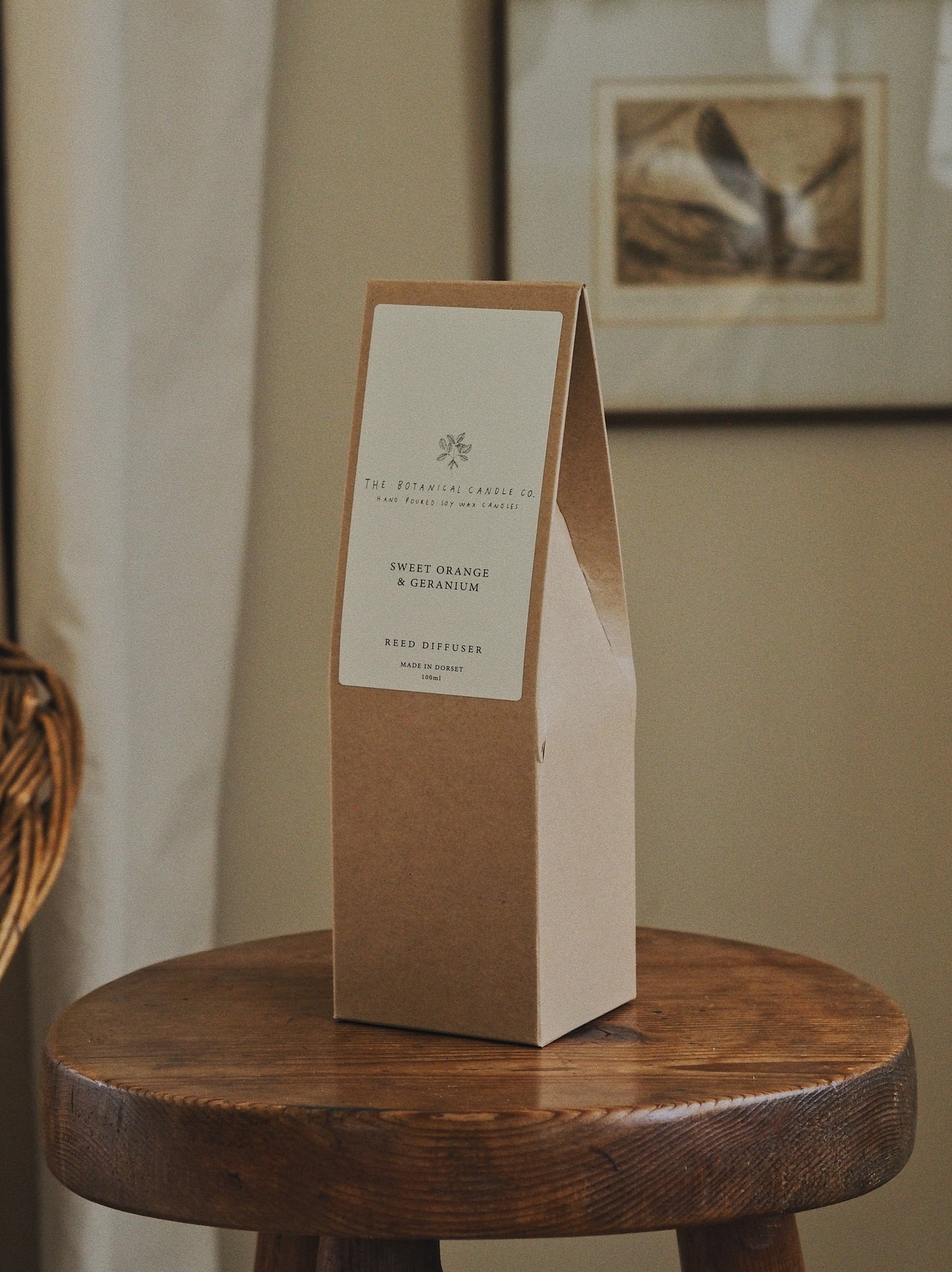 Sweet Orange & Geranium Reed Diffuser - The Botanical Candle Co.
