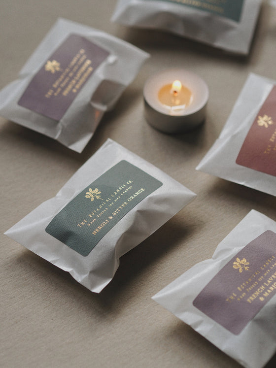 The Mediterranean Collection Individual Sample Scented Soy Wax Tealights