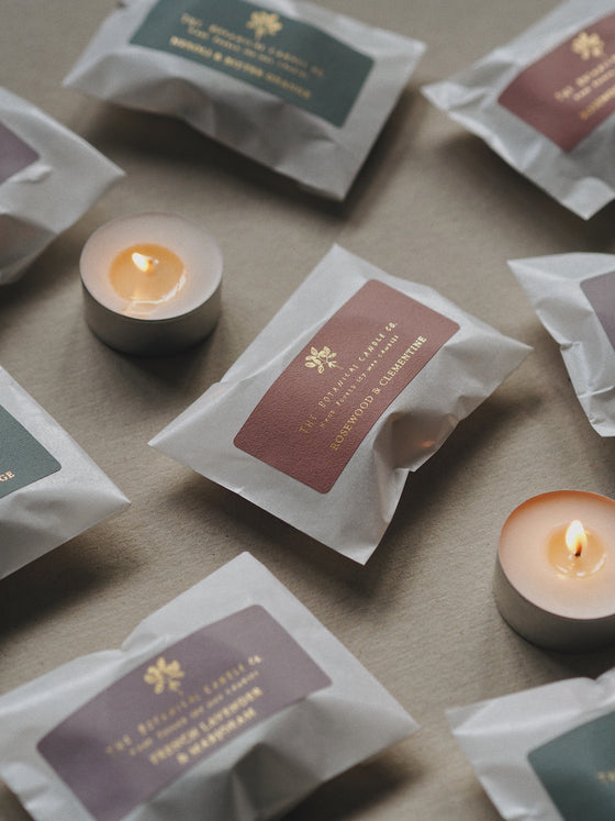 The Mediterranean Collection Individual Sample Scented Soy Wax Tealights