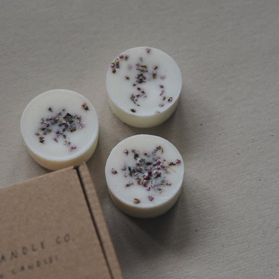 12 French Lavender & Marjoram Scented Botanical Soy Wax Melts - The Botanical Candle Co.