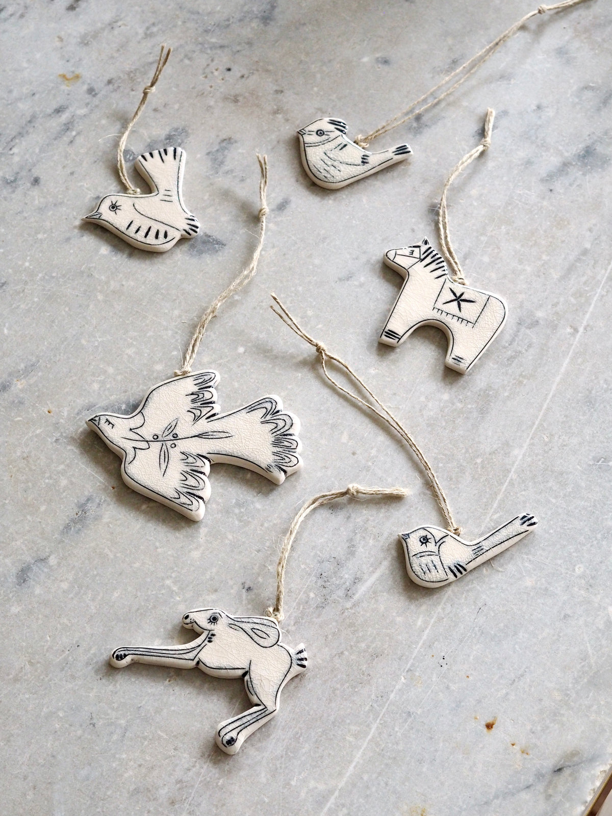Handmade Ceramic Animal Decorations - The Botanical Candle Co.