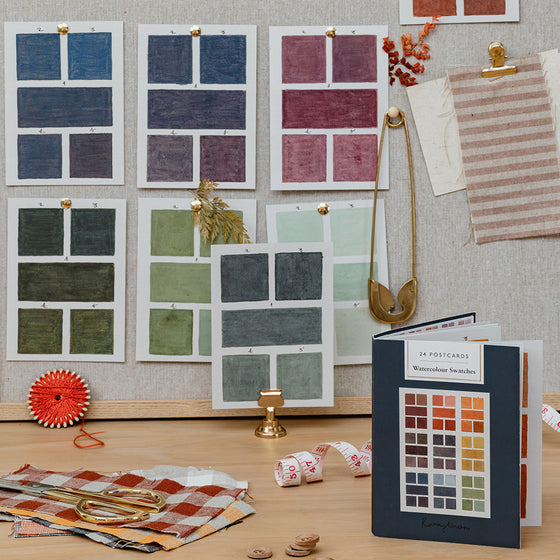 Book of Watercolour Swatches Postcards