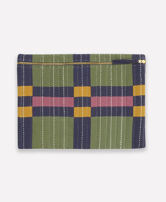 Lattice Quilted Laptop Sleeve - Berry