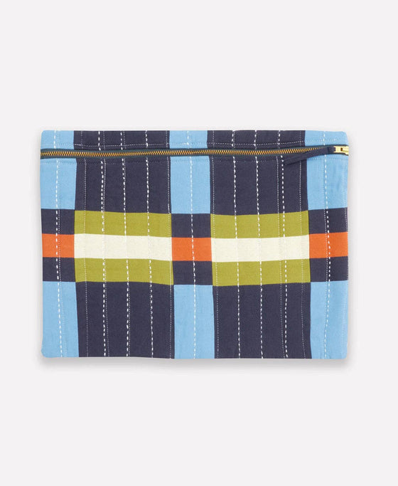 Lattice Quilted Laptop Sleeve - Navy