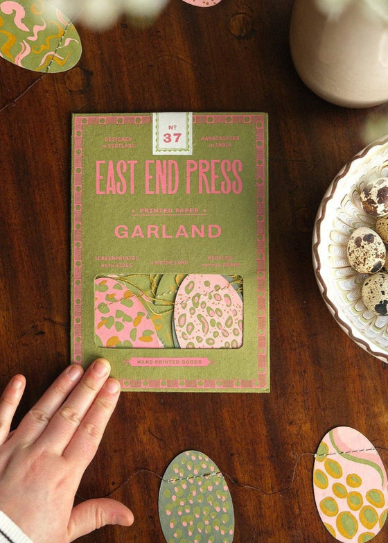 Pink Eggs Sewn Garland
