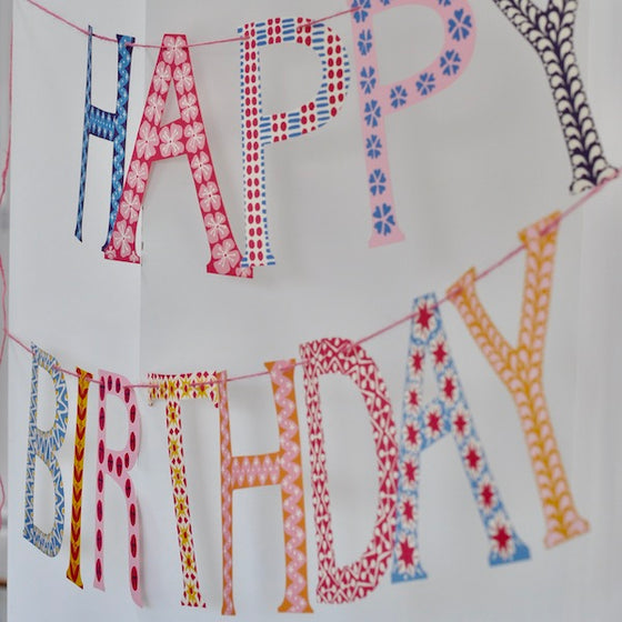 Cambridge Imprint Birthday Banner - The Botanical Candle Co.