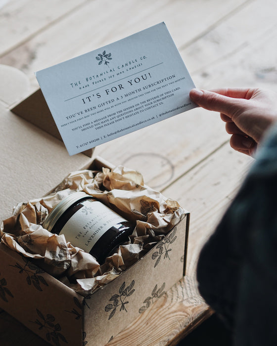 12 Months of Candles Gift Subscription - The Botanical Candle Co.