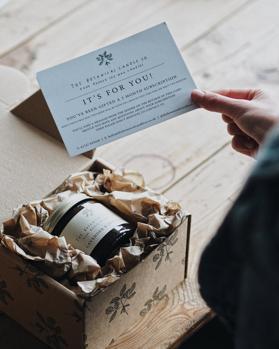 6 Months of Candles Gift Subscription - The Botanical Candle Co.