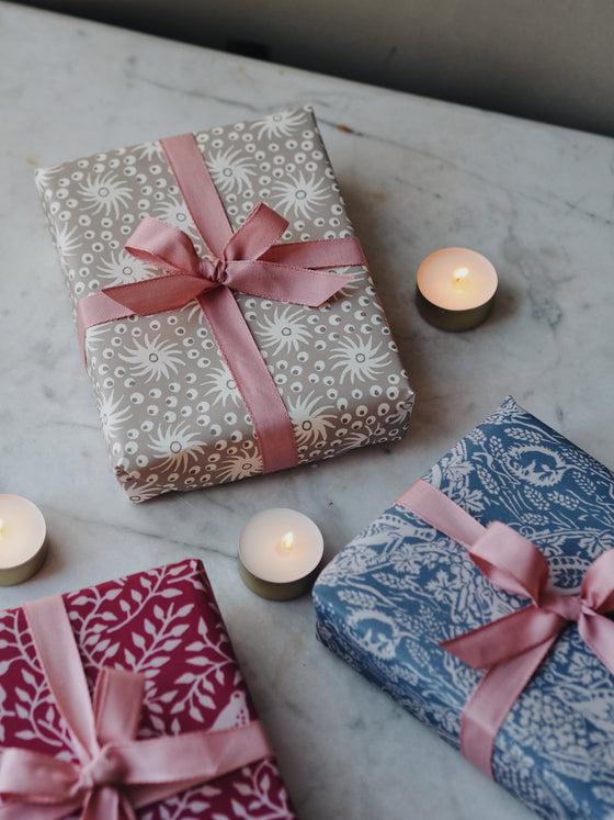 Gift Wrapped Duo of Tealights - The Botanical Candle Co.